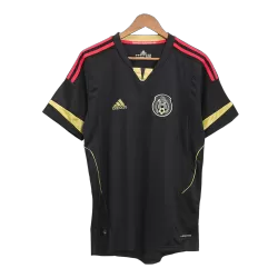 2010 Mexico Away Black Retro Soccer Jersey