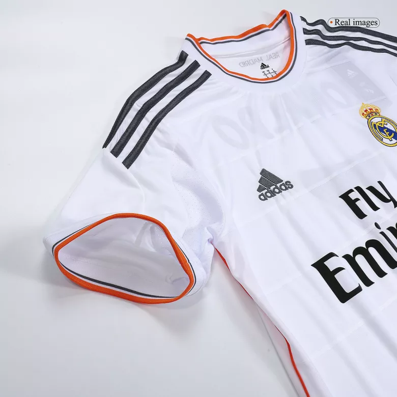 Real Madrid Jersey Custom Home Soccer Retro Jersey 2013/14 - bestsoccerstore