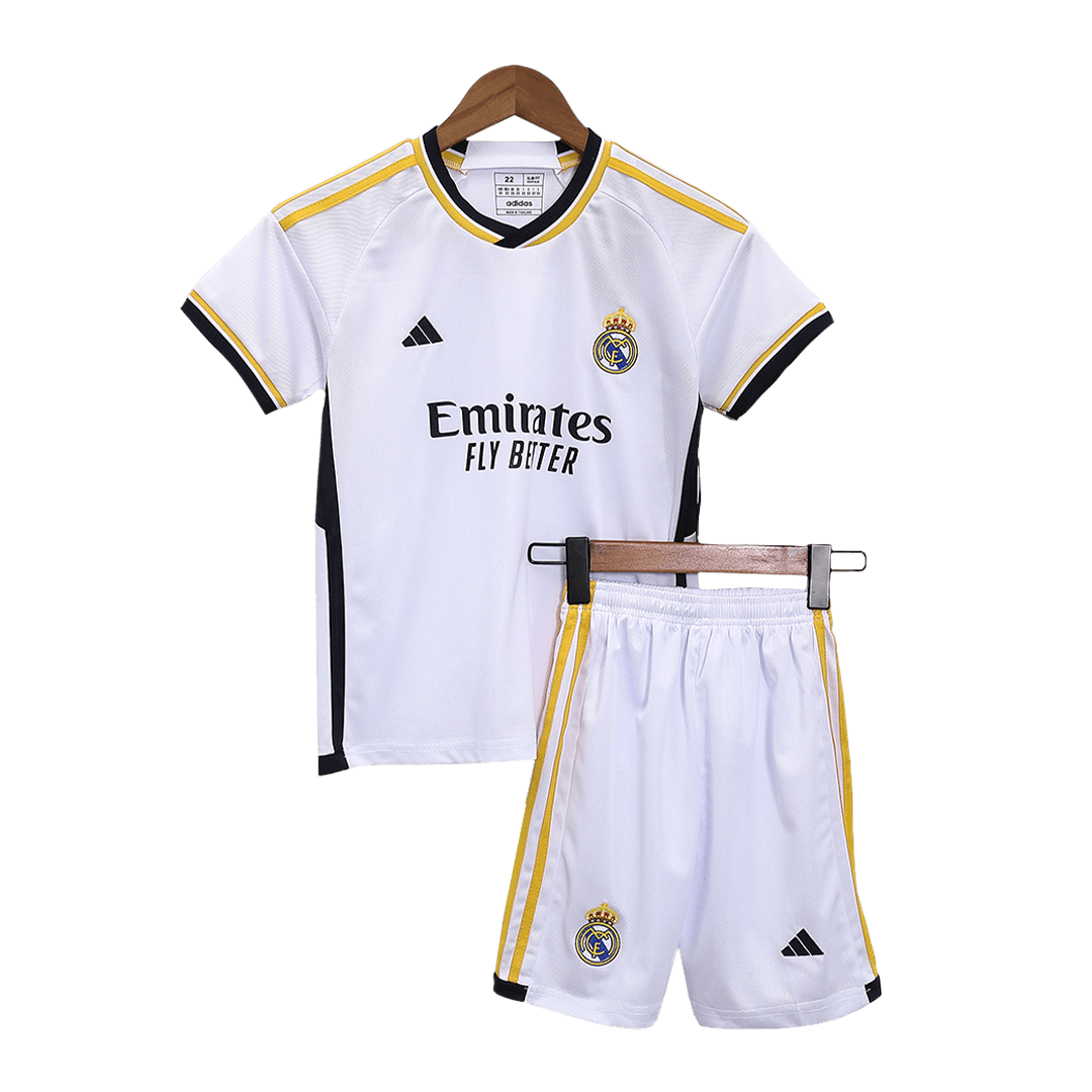 Kids Clothing - Real Madrid 23/24 Home Kit Kids - White