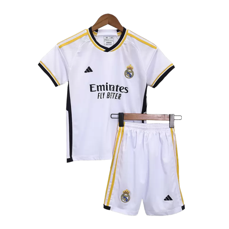 Youth Adidas Vini Jr. White Real Madrid 2023/24 Home Replica Player Jersey Size: Small