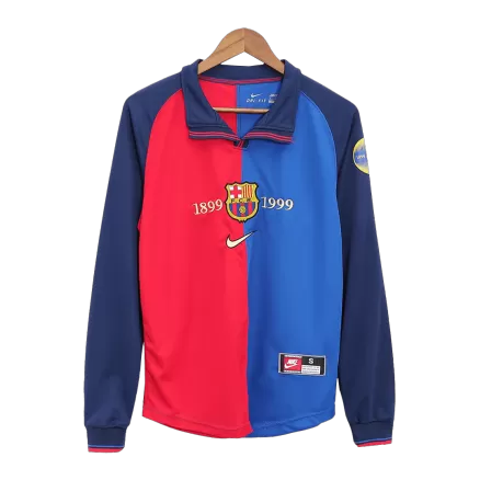 Barcelona Jersey Custom Home Soccer Jersey 1999/00 - bestsoccerstore