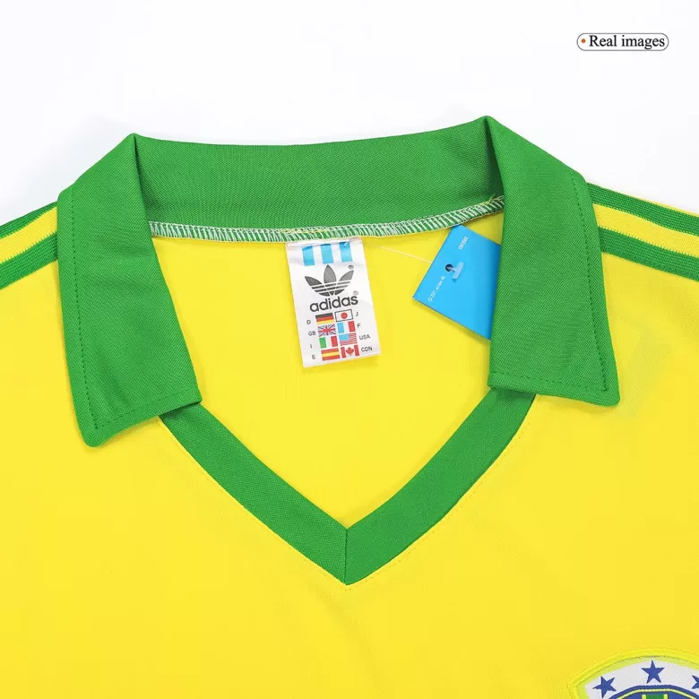 Brazil Jersey Home Soccer Retro Jersey 1977 - bestsoccerstore