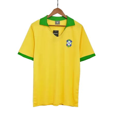 Brazil Jersey Home Soccer Jersey 1957 - bestsoccerstore