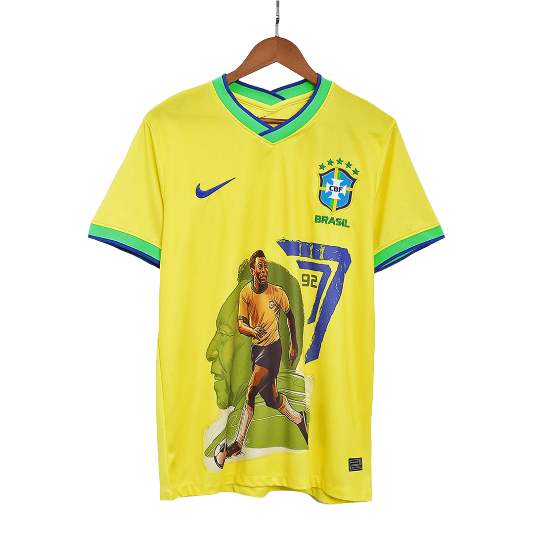 Brazil National Team Home Jersey Shirt Yellow 2022-23 player Pele