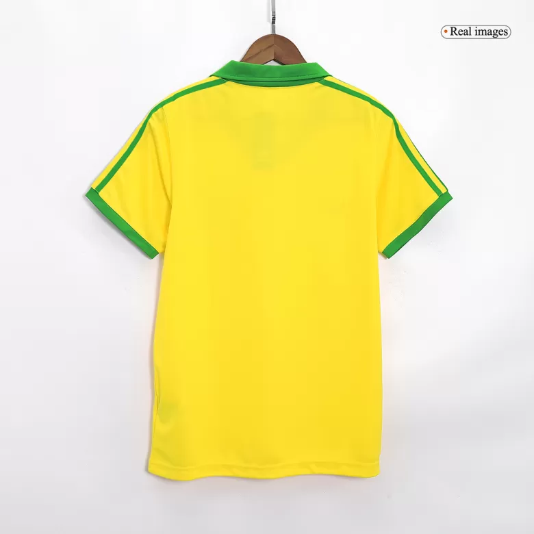 Brazil Jersey Home Soccer Retro Jersey 1977 - bestsoccerstore