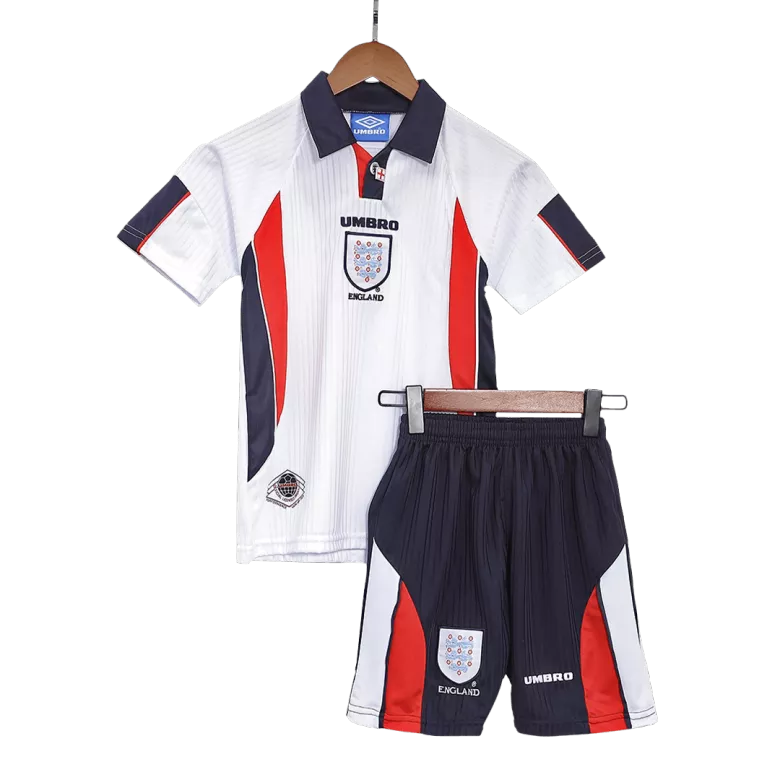 Kid's England Jersey Custom Home Soccer Soccer Kits 1998 - bestsoccerstore