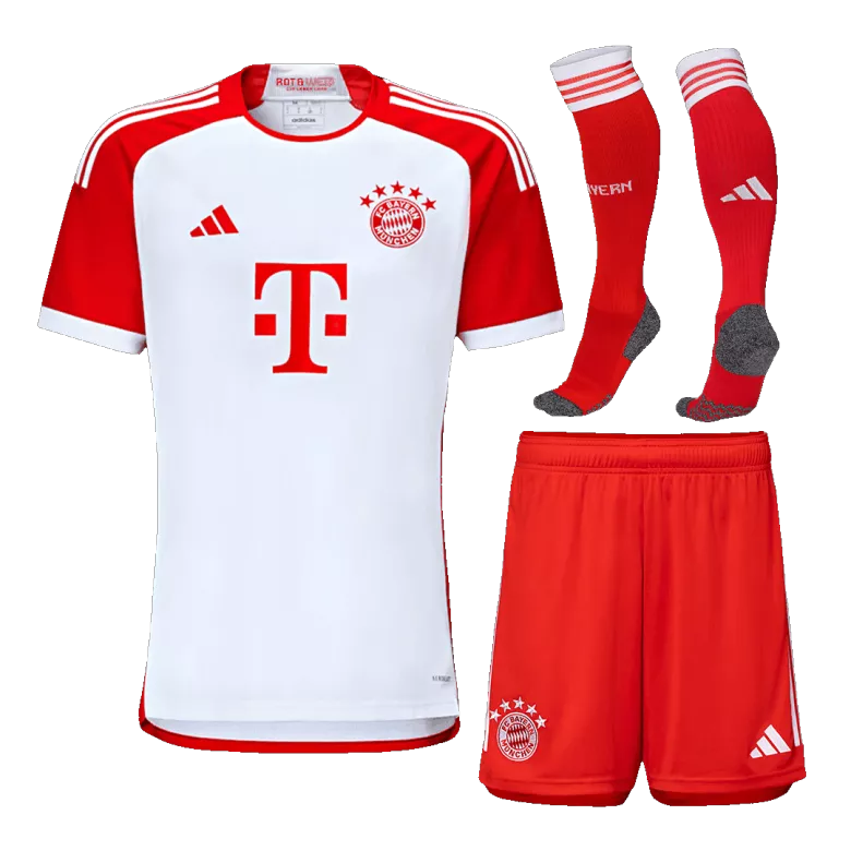 Kid's Bayern Munich Whole Kits Custom Home Soccer Kit 2023/24 - bestsoccerstore