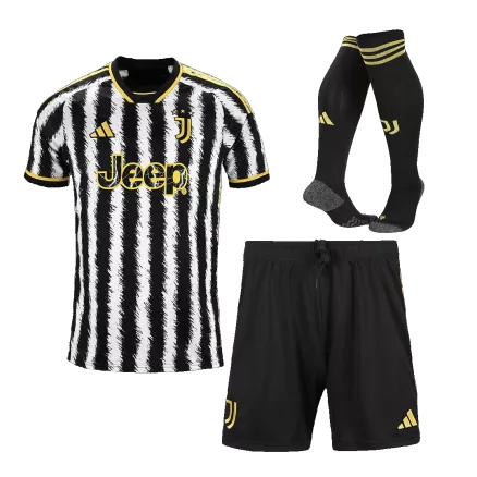 Kid's Juventus Whole Kits Custom Home Soccer 2023/24 - bestsoccerstore