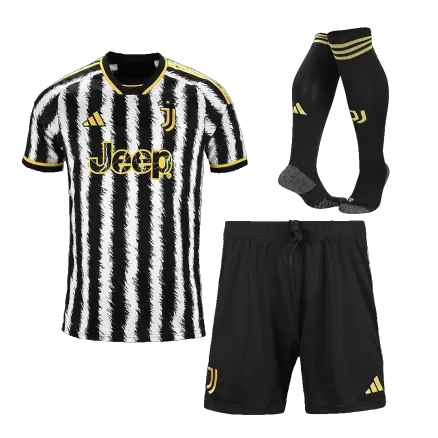 Juventus Jersey Custom Home Soccer Jersey Full Kit 2023/24 - bestsoccerstore