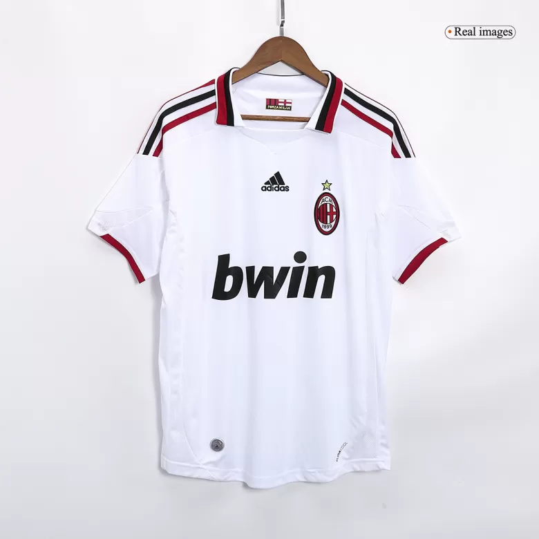 AC Milan Jersey Custom Away Soccer Retro Jersey 2009/10 - bestsoccerstore