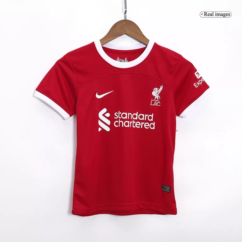 Kid's Liverpool Whole Kits Custom Home Soccer Kit 2023/24 - bestsoccerstore