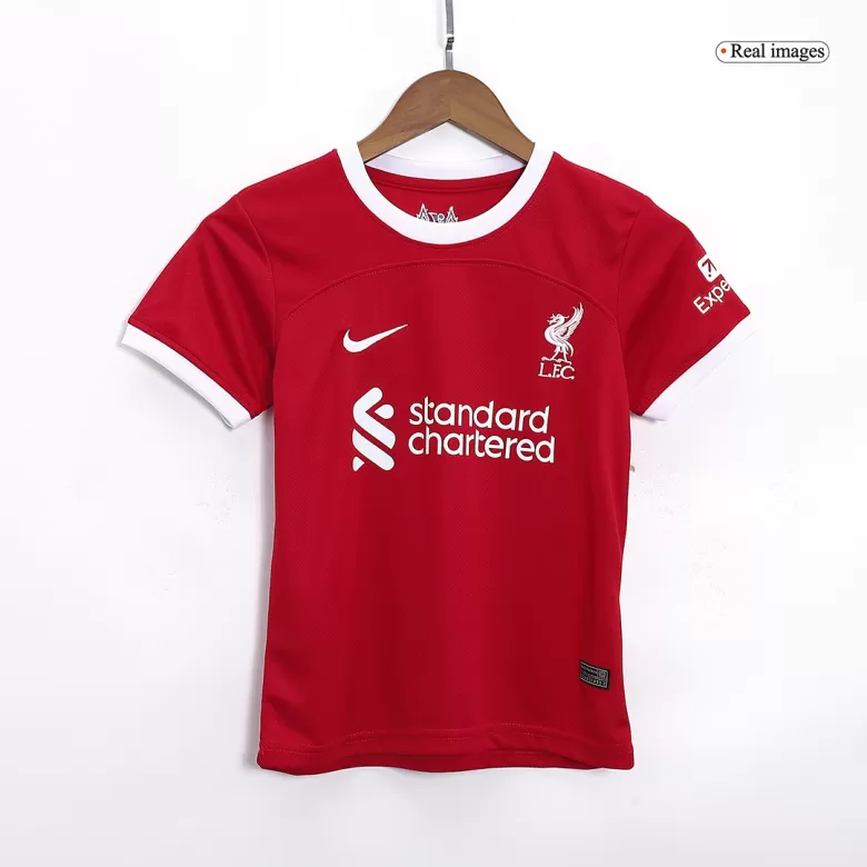 Kid's Liverpool Jersey Custom Home Soccer Soccer Kits 2023/24 - bestsoccerstore