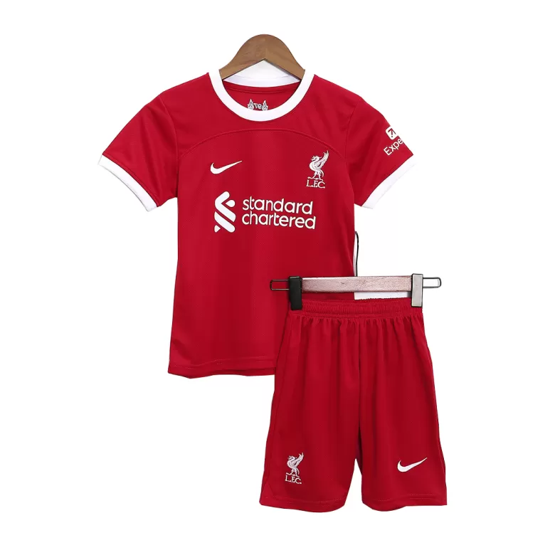 Kid's Liverpool Whole Kits Custom Home Soccer Kit 2023/24 - bestsoccerstore