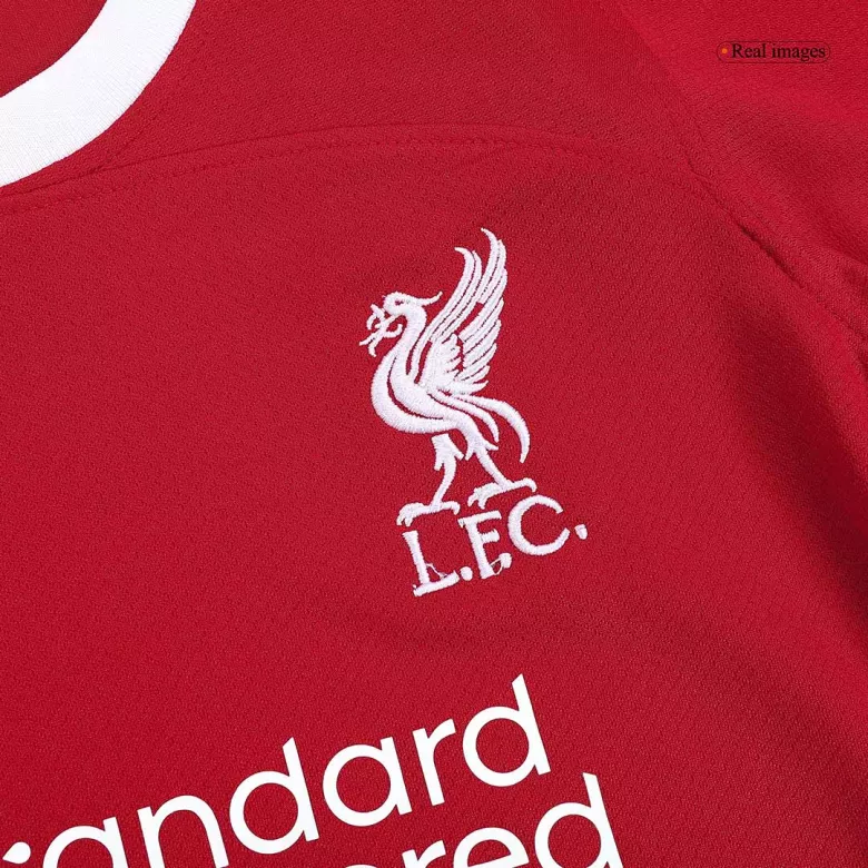 Liverpool Custom Home Soccer Women's Jersey 2023/24 - bestsoccerstore