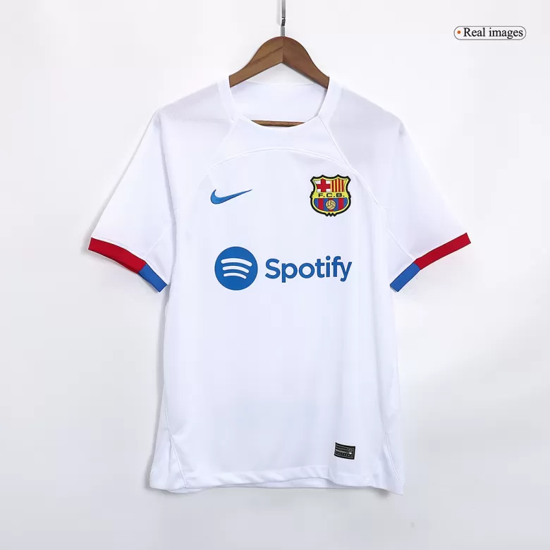 Men's Barcelona Jersey Custom Away Soccer Soccer Kits 2023/24 - bestsoccerstore