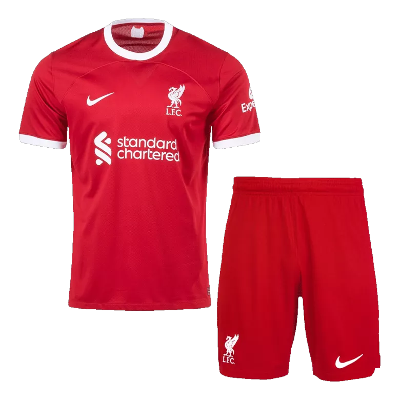 Liverpool Jersey Custom Home Soccer Jersey Full Kit 2023/24 - bestsoccerstore