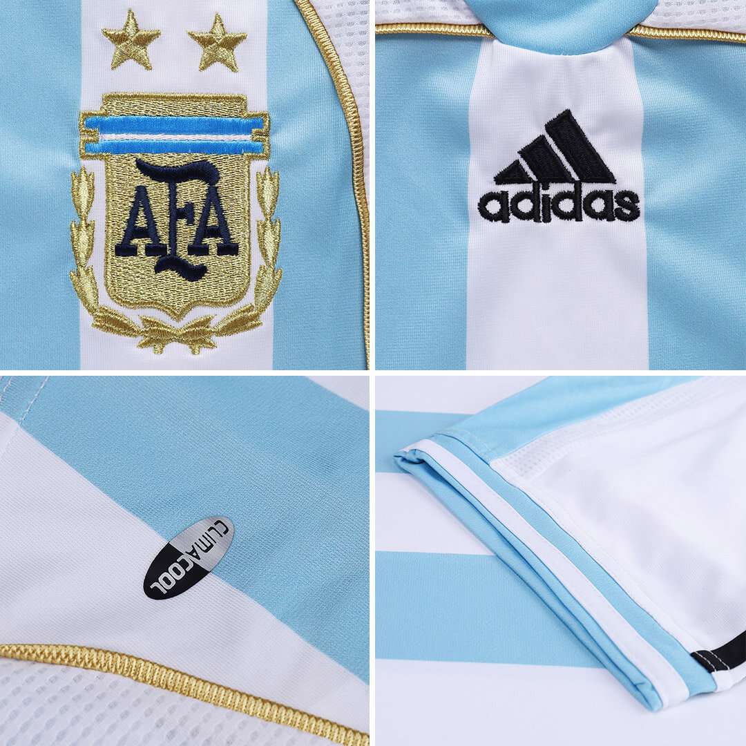MESSI #19 Argentina Retro Jersey Home Soccer Shirt 2006