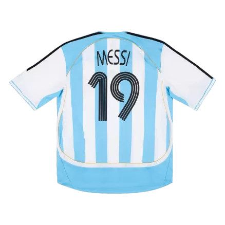 MESSI #19 Argentina Retro Jersey Home Soccer Shirt 2006 - bestsoccerstore