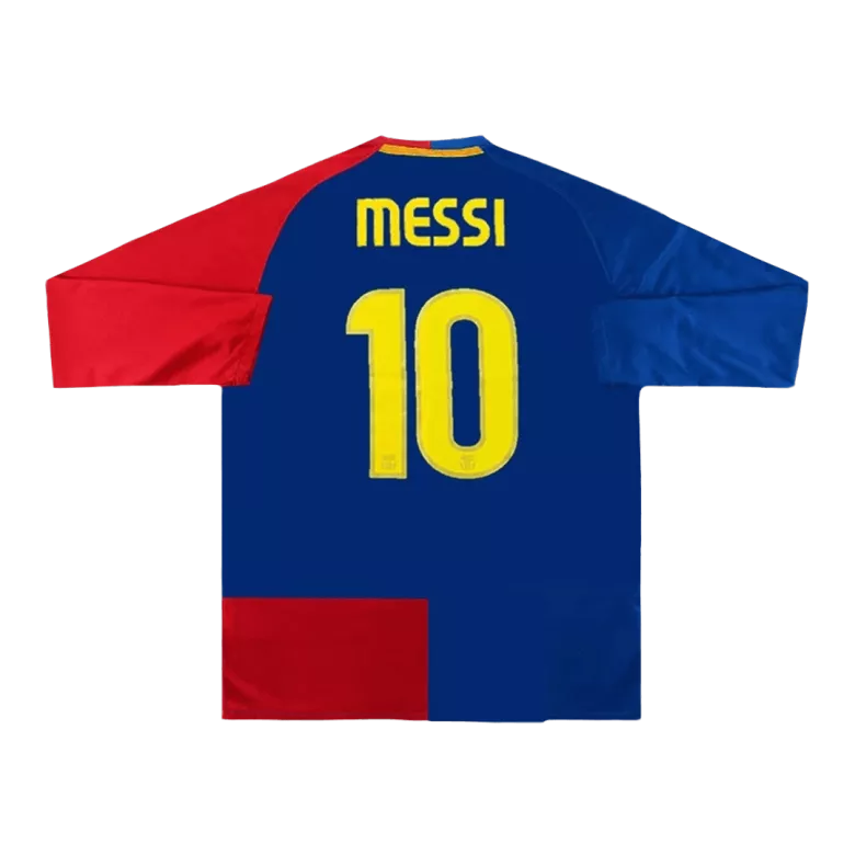 Barcelona Long Sleeve Jersey MESSI #10 Home Retro Soccer Jersey 2008/09 - bestsoccerstore