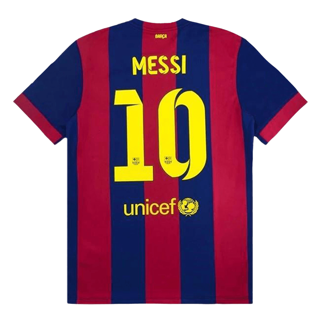 Barcelona Jersey MESSI #10 Home Retro Soccer Jersey 2014/15 | Best ...
