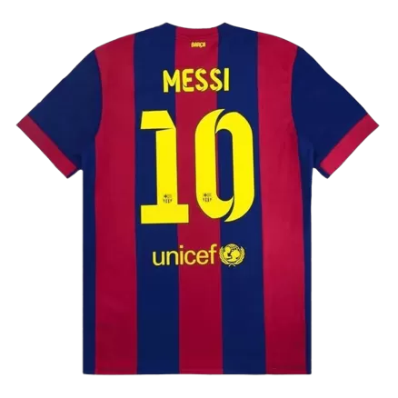 Barcelona Jersey MESSI #10 Home Retro Soccer Jersey 2014/15 - bestsoccerstore