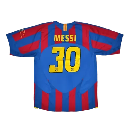 Barcelona Jersey MESSI #30 Home Retro Soccer Jersey 2005/06 - UCL - bestsoccerstore