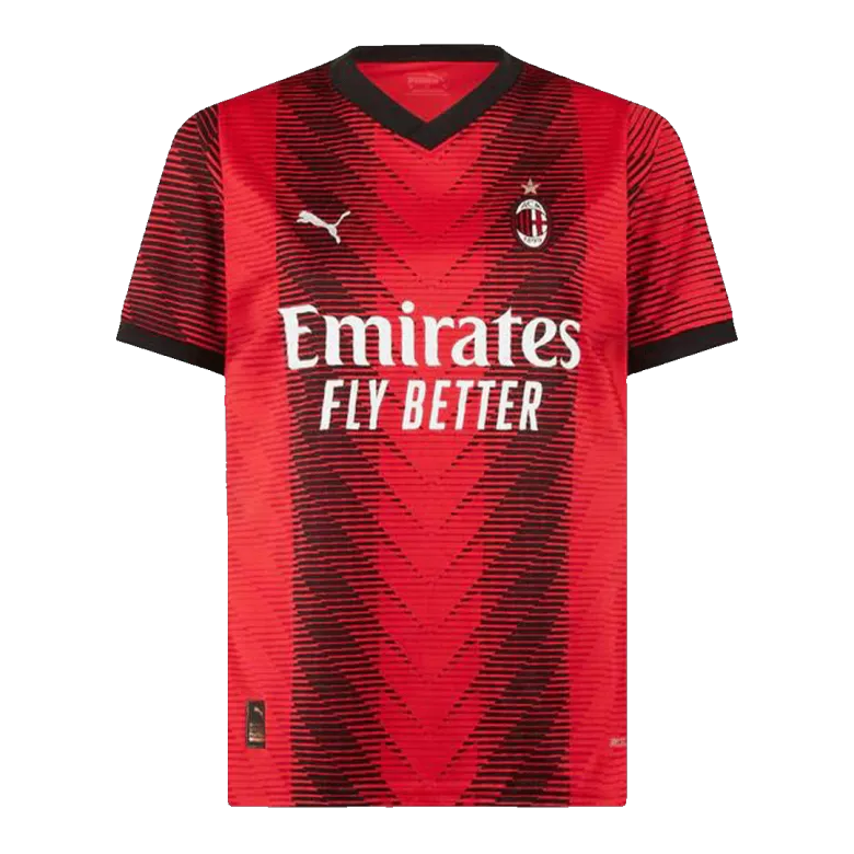 AC Milan Soccer Jersey Home Custom Shirt 2023/24 Big Size - bestsoccerstore