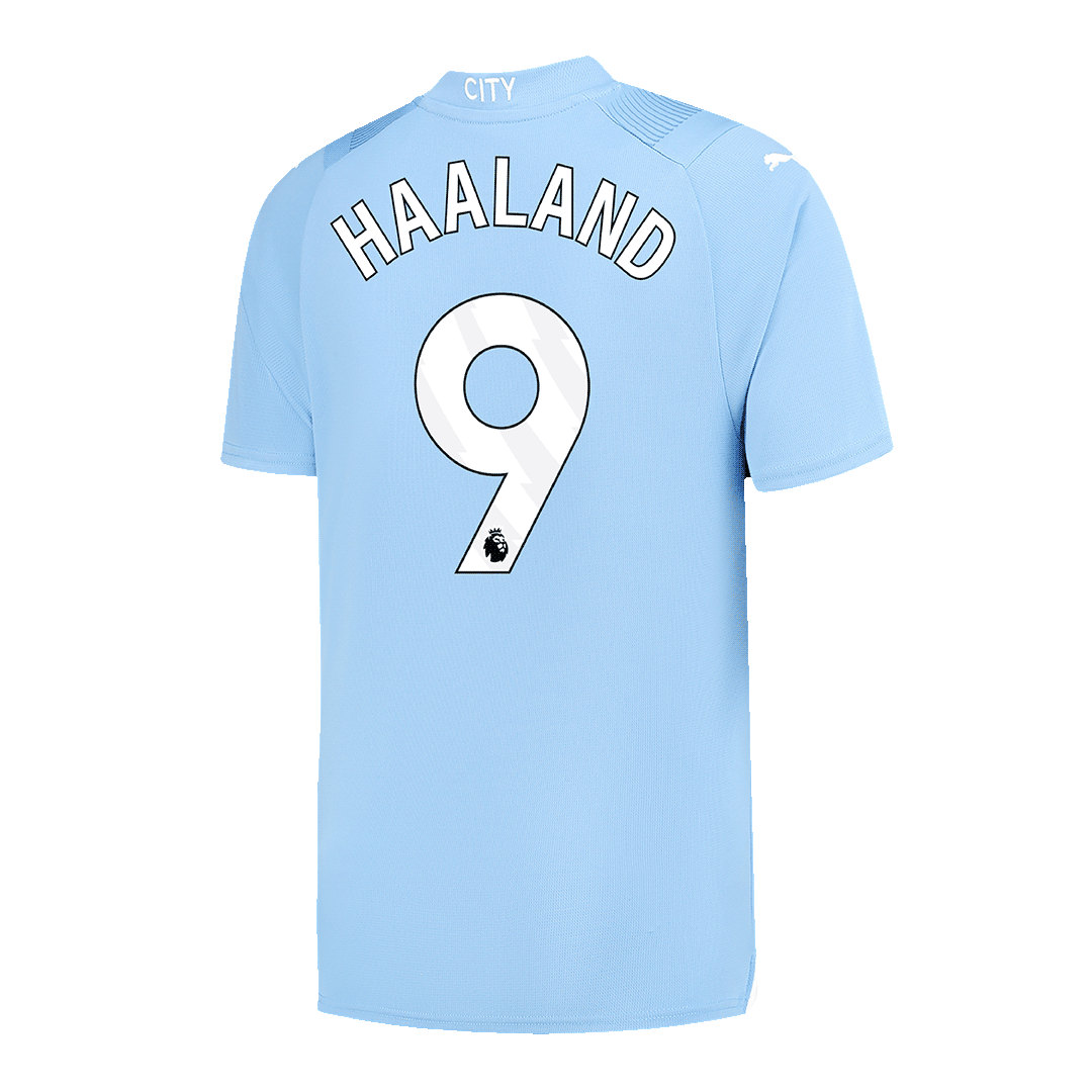 Manchester City Jersey HAALAND #9 Custom Home Soccer Jersey 2023/24 - bestsoccerstore