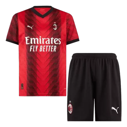 AC Milan Jersey Custom Home Soccer Uniform Kits 2023/24 - bestsoccerstore