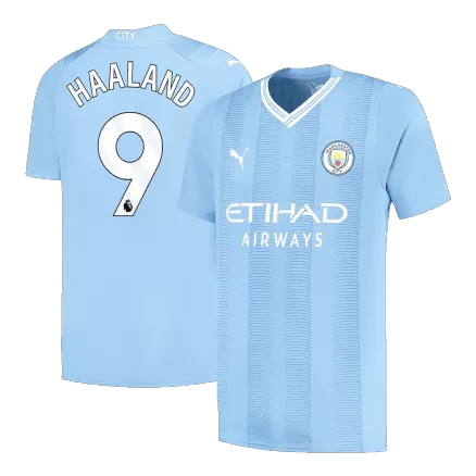 Manchester City Jersey HAALAND #9 Custom Home Soccer Jersey 2023/24 - bestsoccerstore