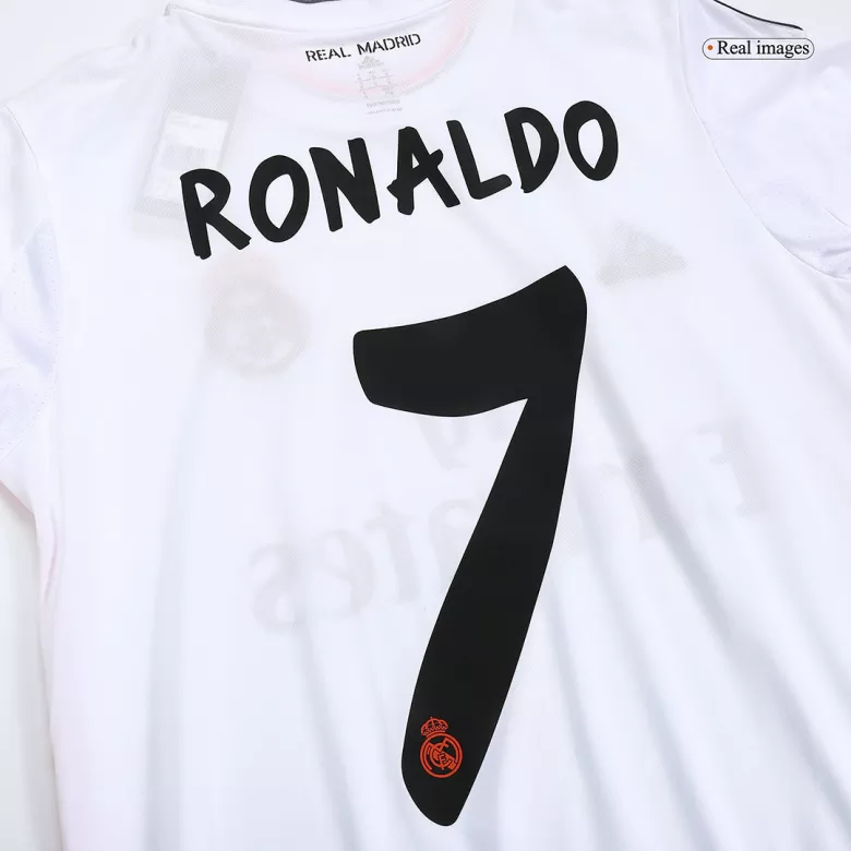 Real Madrid Jersey RONALDO #7 Home Retro Soccer Jersey 2013/14 - bestsoccerstore