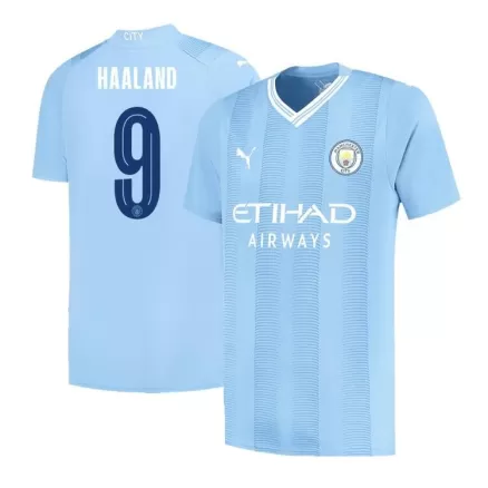 Manchester City Jersey HAALAND #9 Home Soccer Jersey  2023/24 - UCL - bestsoccerstore