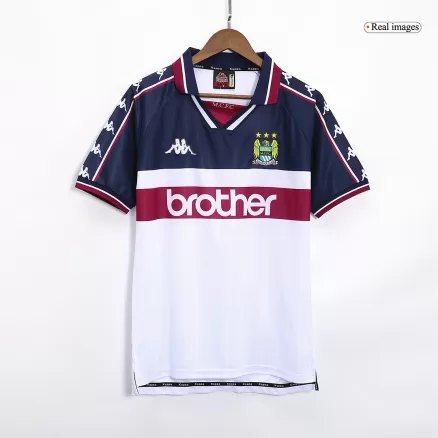 Manchester City Jersey Custom Away Soccer Retro Jersey 1997/98 - bestsoccerstore