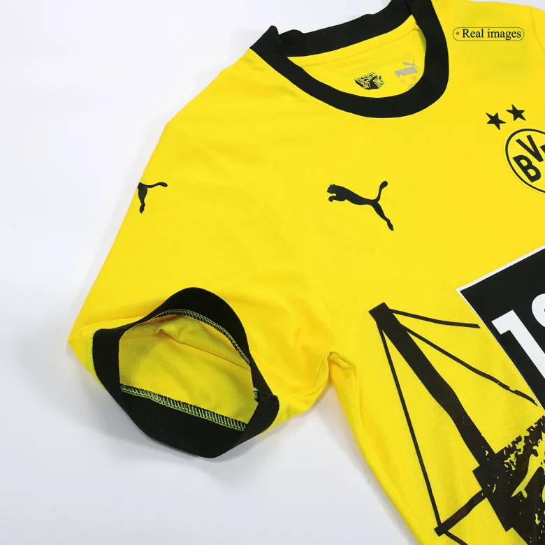 Authentic Borussia Dortmund Soccer Jersey Custom Home Shirt 2023/24 - bestsoccerstore