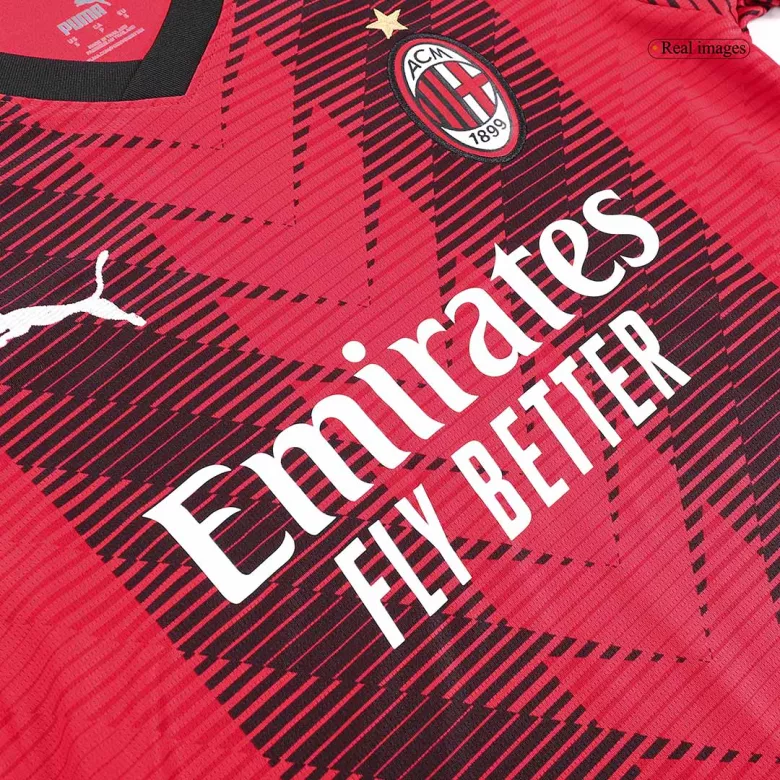 AC Milan Jersey Custom Home Soccer Uniform Kits 2023/24 - bestsoccerstore