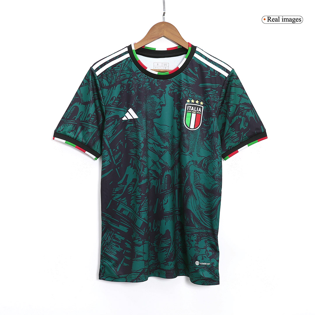 Italy National Soccer Team #25 CHIESA Blue Home Jersey