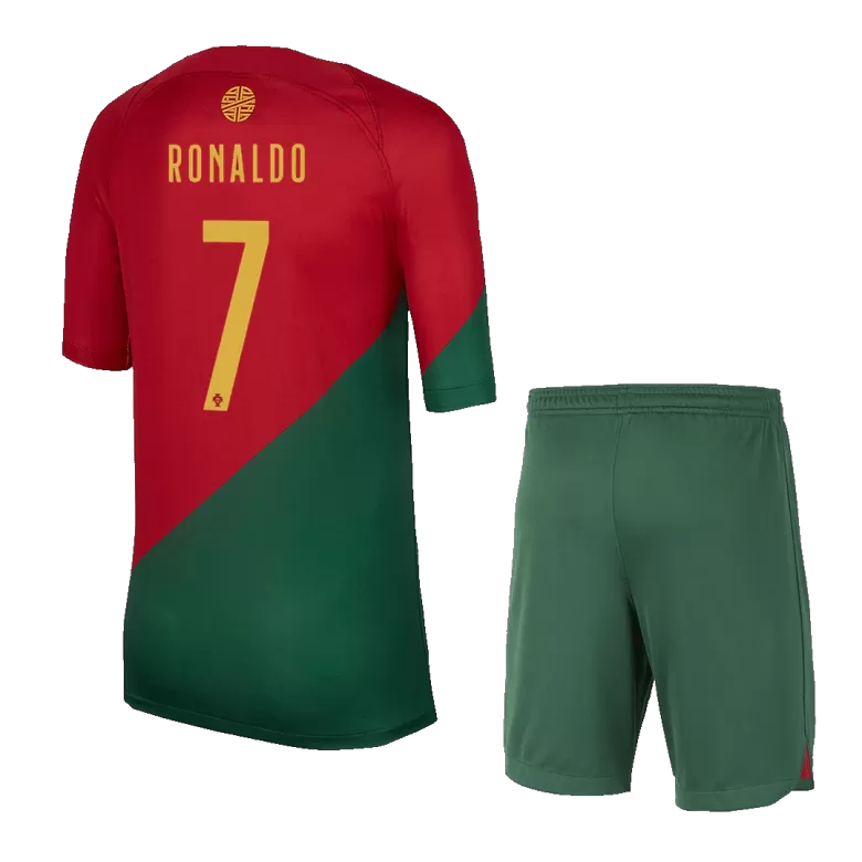 7 RONALDO Portugal White 2022 Qatar World Cup Away Soccer Jersey (With  Shorts)