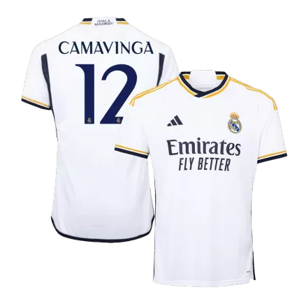 Real Madrid Jersey Custom CAMAVINGA #12 Soccer Jersey Home 2023/24 - bestsoccerstore