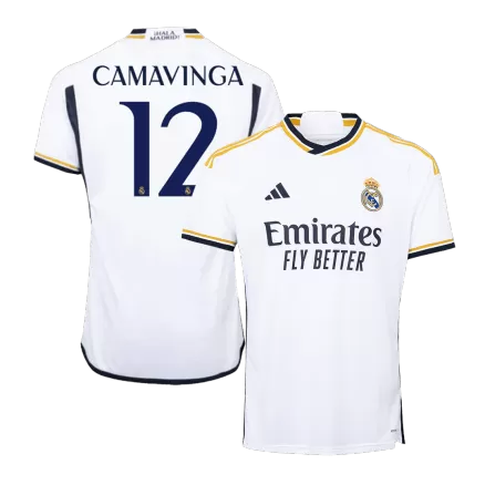 Real Madrid Jersey Custom CAMAVINGA #12 Soccer Jersey Home 2023/24 - bestsoccerstore