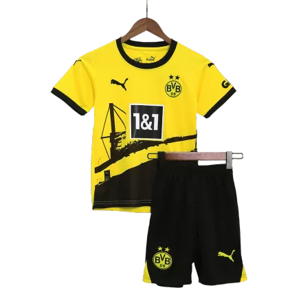 Kid's Borussia Dortmund Jersey Custom Home Soccer Soccer Kits 2023/24 - bestsoccerstore