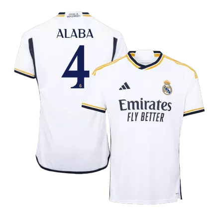 Real Madrid Jersey Custom ALABA #4 Soccer Jersey Home 2023/24 - bestsoccerstore