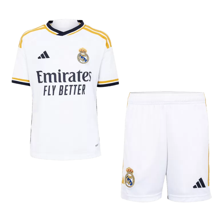 Kid's Real Madrid Jersey Custom Home Soccer Soccer Kits 2023/24 - bestsoccerstore