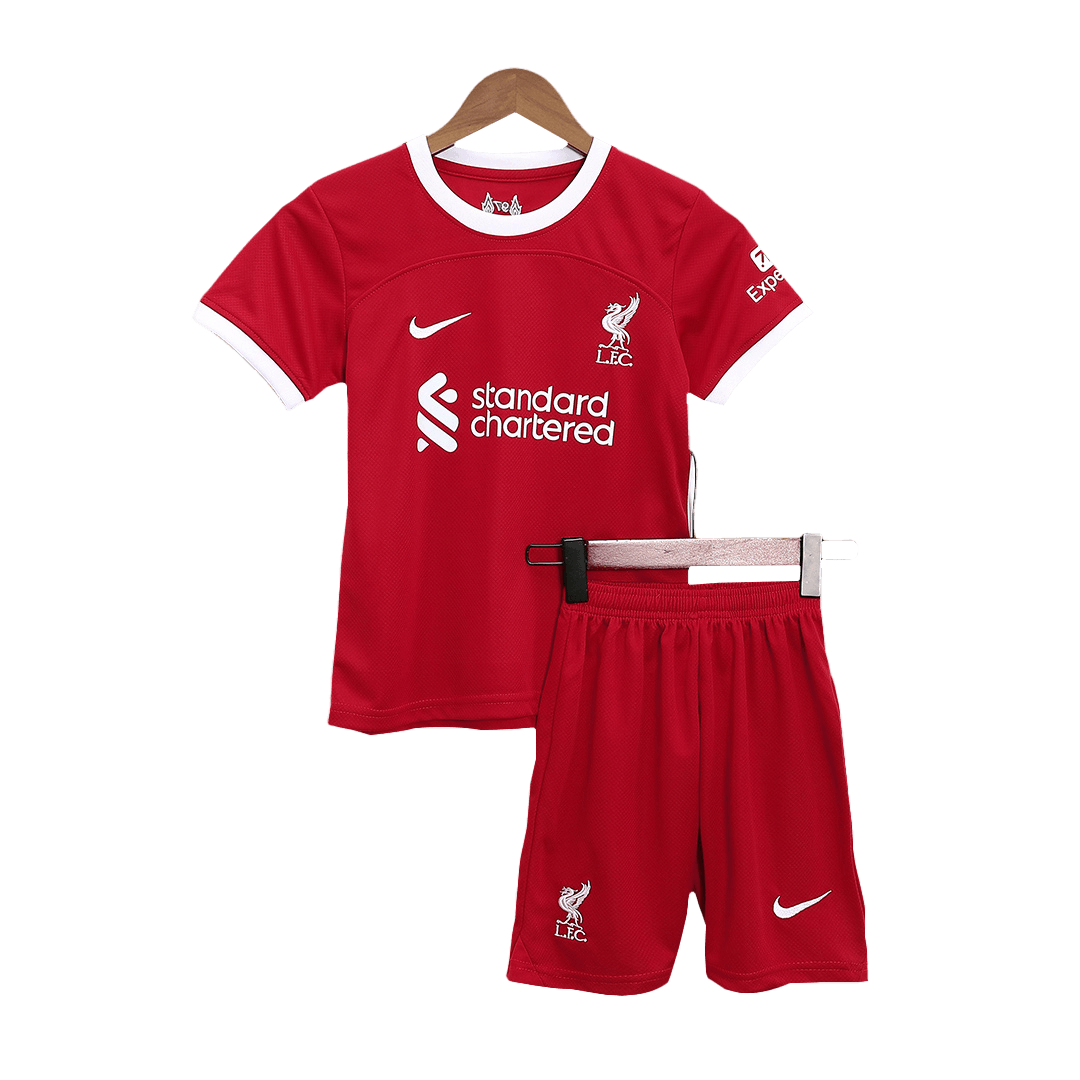 Youth 2023-24 liverpool Soccer VIRGIL - 4 Away White Replica Jersey