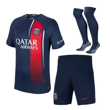 Men's PSG Whole Kits Custom Home Soccer 2023/24 - bestsoccerstore