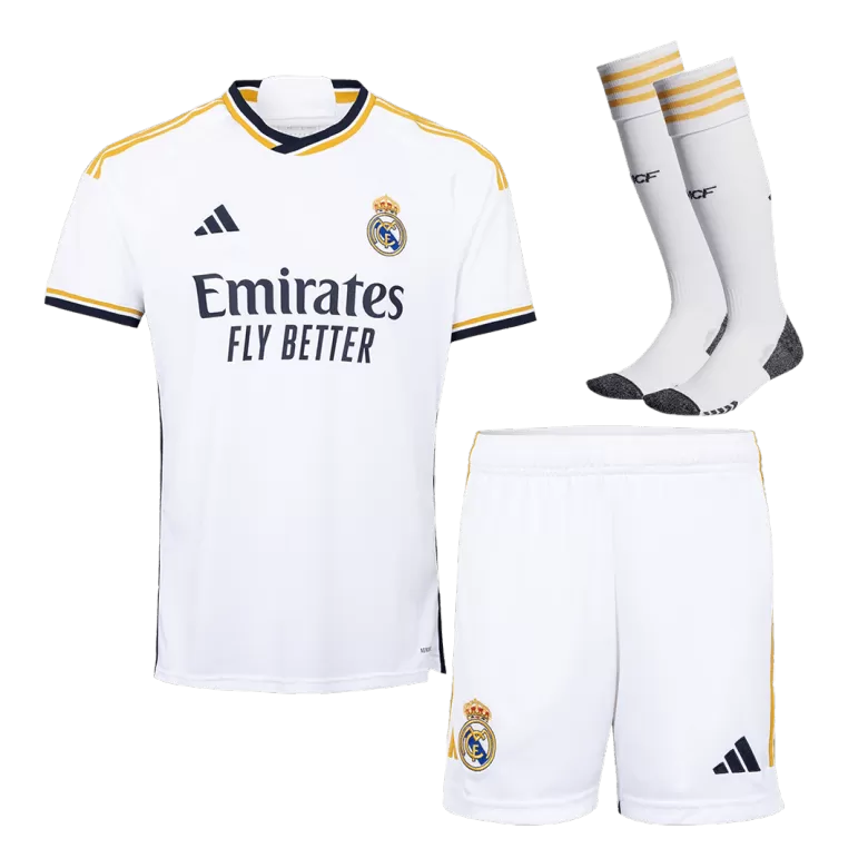 Real Madrid Jersey Custom Home Soccer Jersey Full Kit 2023/24 - bestsoccerstore