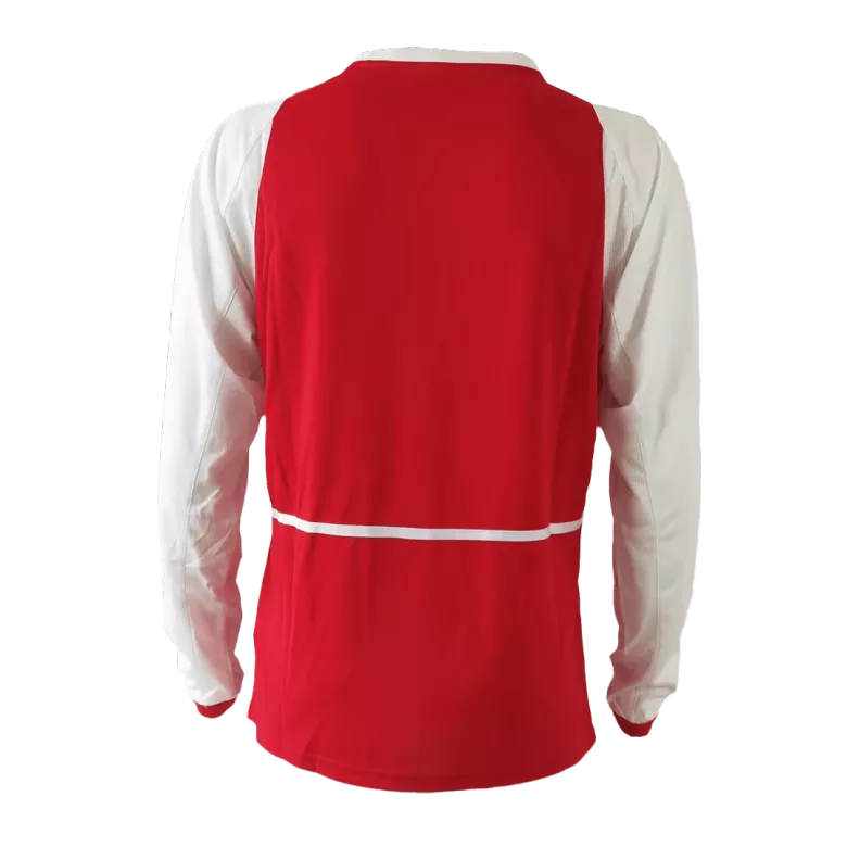 Arsenal Retro Jersey Home Long Sleeve Soccer Shirt 02/04 - bestsoccerstore