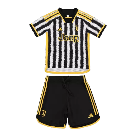 Kid's Juventus Jersey Custom Home Soccer Soccer Kits 2023/24 - bestsoccerstore