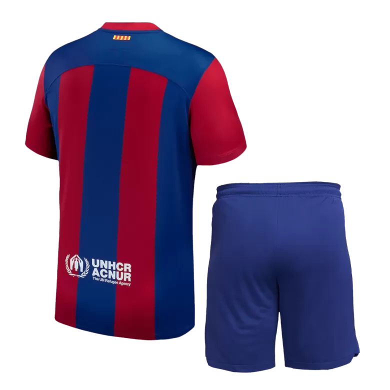 Barcelona Jersey Custom Home Soccer Jersey Full Kit 2023/24 - bestsoccerstore