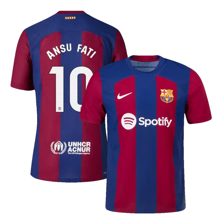 Barcelona Jersey ANSU FATI #10 Custom Home Soccer Jersey 2023/24 - bestsoccerstore
