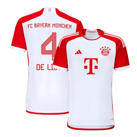 Bayern Munich Jersey Custom DE LIGT #4 Soccer Jersey Home 2023/24 - bestsoccerstore